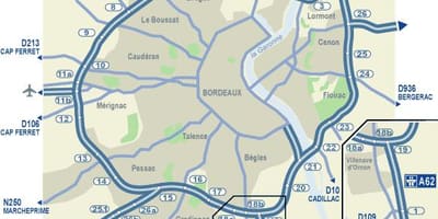 Bordo kelių žemėlapis