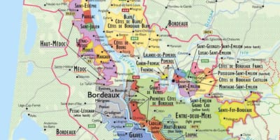 Bordo vynuogynai žemėlapyje
